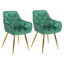 SET 2x Dining chair HANA green