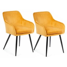 SET 2x Dining chair LENTI orange