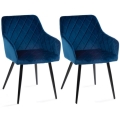 SET 2x Dining chair RICO blue