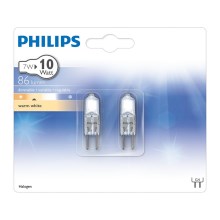 SET 2x Halogen bulb Philips G4/7W/12V 2750K