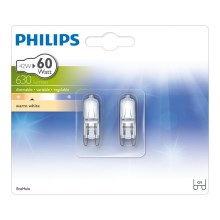SET 2x Halogen bulb Philips G9/42W/230V 2800K
