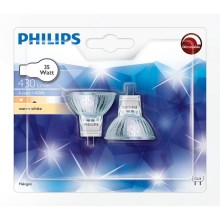 SET 2x Halogen bulb Philips GU4/35W/12V 3000K