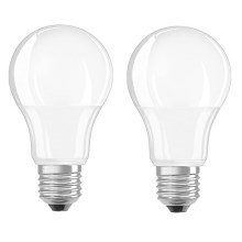 SET 2x LED Bulb A60 E27/8,5W/230V 2700K