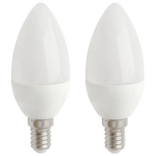 SET 2x LED bulb E14/5,5W/230V 2700K- Attralux