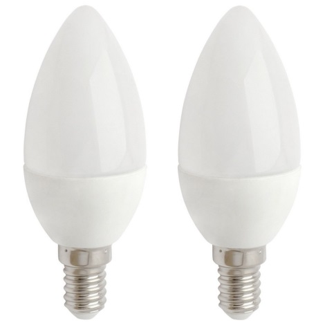 SET 2x LED bulb E14/5,5W/230V 2700K- Attralux