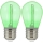 SET 2x LED Bulb PARTY E27/0,3W/36V green