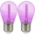 SET 2x LED Bulb PARTY E27/0,3W/36V purple