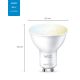 SET 2x LED Dimmable bulb PAR16 GU10/4,7W/230V 2700-6500K CRI 90 Wi-Fi - WiZ