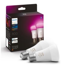 SET 2x LED Dimmable bulb Philips Hue White And Color Ambiance A60 E27/6,5W/230V 2000-6500K