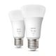 SET 2x LED Dimmable bulb Philips Hue WHITE E27/9,5W/230V 2700K