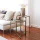 SET 2x Side table d. 50 cm gold/clear
