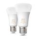 SET 2xLED Dimmable bulb Philips Hue WHITE AMBIANCE E27/6W/230V 2200-6500K