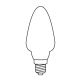 SET 3 x Replacement bulb CONE E10/20V/0,1A colourful, Made in Europe