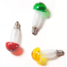 SET 3x Replacement bulb TOADSTOOL E10/230V colour mix, Made in Europe