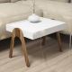 SET 3x Side table ROMA white/brown