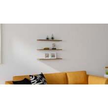 SET 3x Wall shelf BOSS brown