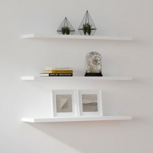 SET 3x Wall shelf BOSS white