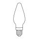 SET 4 x Replacement bulb FELICIA E10/14V/0,1A white, Made in Europe