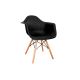 SET 4x Dining chair NEREA 81x61 cm black/beech