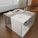 SET 4x Side table white/brown