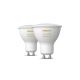 SET 4x LED Dimmable bulb Philips Hue WHITE AMBIANCE GU10/5W/230V 2200-6500K