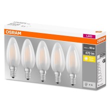SET 5x LED Bulb VINTAGE E14/4W/230V 2700K - Osram