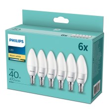 SET 6x LED bulb Philips E14/5,5W/230V 2700K
