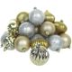 Set of Christmas ornaments 30 pcs gold/silver