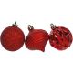 Set of Christmas ornaments 30 pcs red