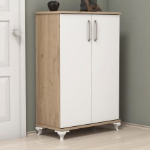 Shoe cabinet ASTA 100x72 cm white/beige