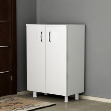 Shoe cabinet LEGNO 83x60 cm white