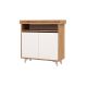 Shoe cabinet SPRINGA 102x100 cm white/brown