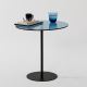Side table CHILL 50x50 cm black/blue