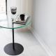 Side table CHILL 50x50 cm black/clear
