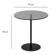 Side table CHILL 50x50 cm black