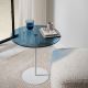 Side table CHILL 50x50 cm white/blue
