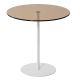Side table CHILL 50x50 cm white/bronze