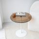 Side table CHILL 50x50 cm white/bronze