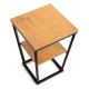 Side table EXPAND 57x40 cm black/brown