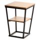 Side table EXPAND 57x40 cm black/brown