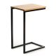 Side table HELPER 57x40 cm black/brown