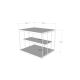 Side table LIFON 40x50 cm white/black