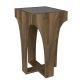 Side table LITUS 58x37 cm brown