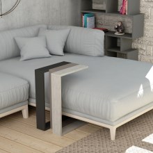 Side table MUJU 57x30 cm black/beige/grey