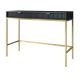 Side table NOVA 77x104 cm black/gold