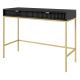 Side table NOVA 77x104 cm black/gold