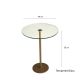 Side table SOCIAL 50x40 cm gold/clear