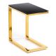 Side table STIVAR 51x50 cm gold/black