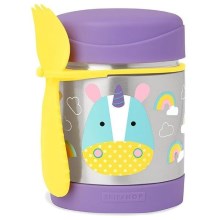 Skip Hop - Thermo food container with spoon/fork ZOO 325 ml unicorn