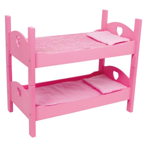 Small Foot - Bunk bed for dolls pink